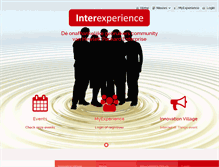 Tablet Screenshot of interexperience.nl